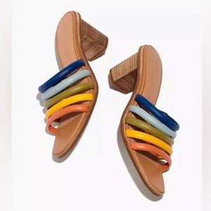 NWT Madewell Rainbow Heeled Sandals